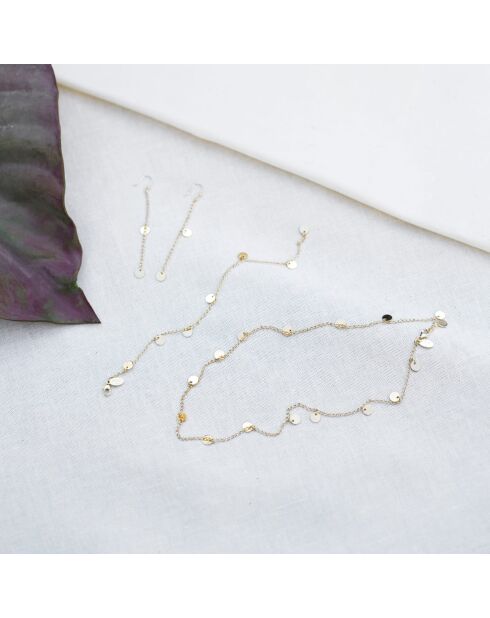 Collana Indra in ottone dorato