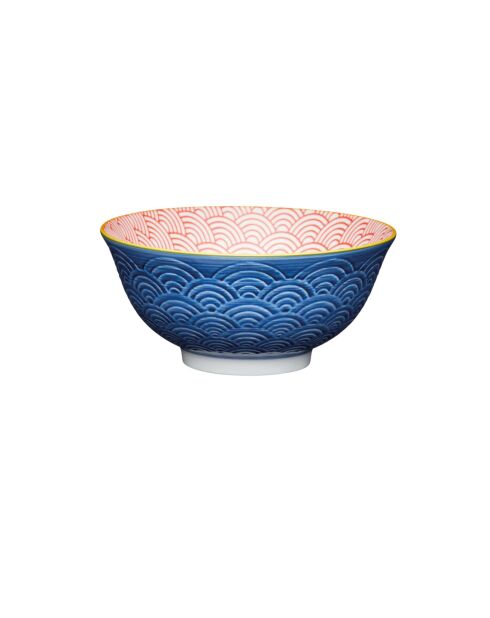 Bol en céramique à motif Arc bleu KitchenCraft - D.16 cm