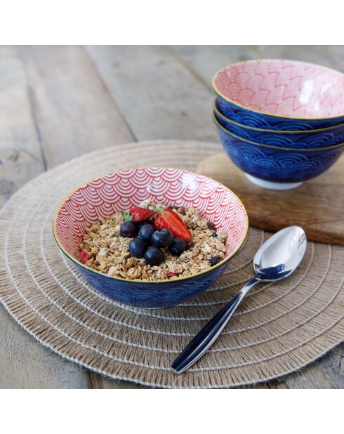 Bol en céramique à motif Arc bleu KitchenCraft - D.16 cm