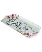 Plateau à sandwich rectangulaire Alice au pays des Merveilles vert - 15x30.5 cm