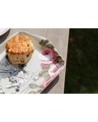 Plateau à sandwich rectangulaire Alice au pays des Merveilles vert - 15x30.5 cm
