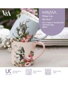 2 Mugs en Céramique Alice au pays des Merveilles multicolores - 380 ml