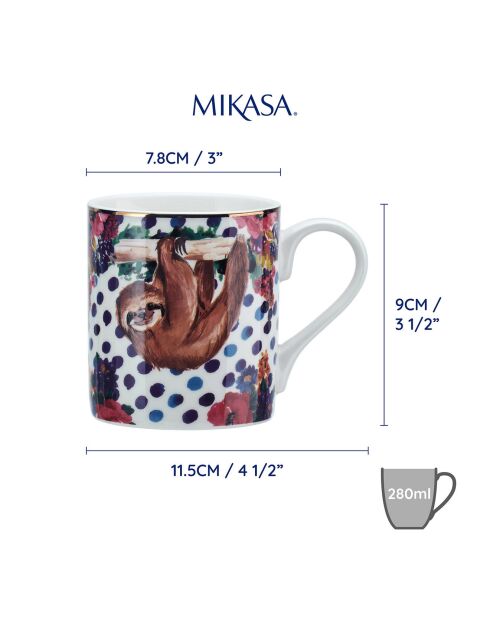 Tasse en Porcelaine Wild at Heart multicolore - 280 ml