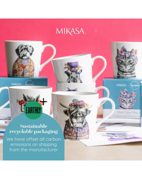 Tasse en Porcelaine Mikasa x Tipperleyhill multicolore - 380 ml