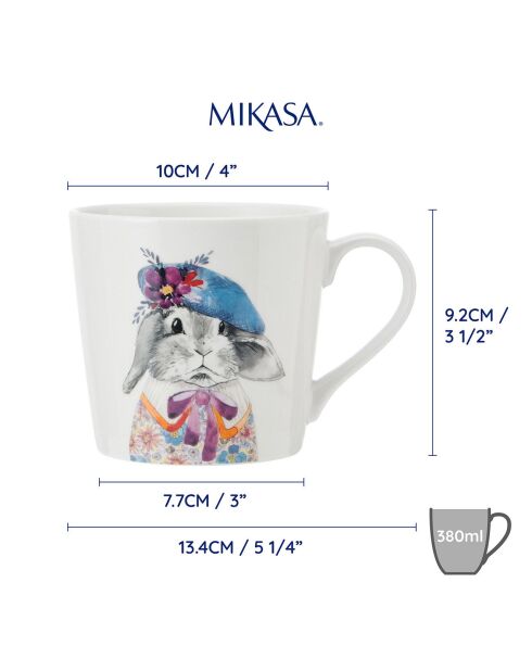 Tasse en Porcelaine Mikasa x Tipperleyhill multicolore - 380 ml