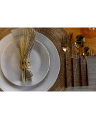 Set posate dorate - 16 pezzi