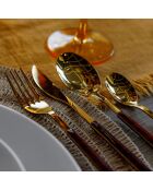 Set posate dorate - 16 pezzi
