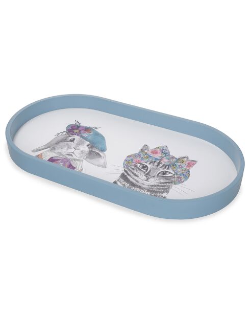Plateau ovale Mikasa x Tipperleyhill blanc - 38x20.5x3 cm