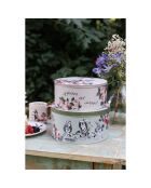 2 Alice in Wonderland roze/blauwe koekjesdozen