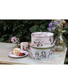 2 Alice in Wonderland roze/blauwe koekjesdozen