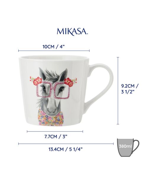 Tasse en Porcelaine Mikasa x Tipperleyhill multicolore - 380 ml