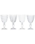 4 Gobelets en verre Cheers transparents