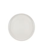 4 Assiettes à dessert creuses en plastique recyclé Summer blanches - D.20 cm