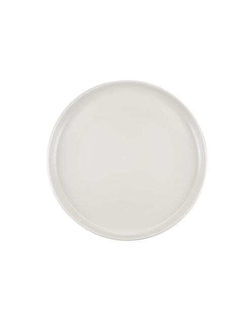 4 Assiettes à dessert creuses en plastique recyclé Summer blanches - D.20 cm