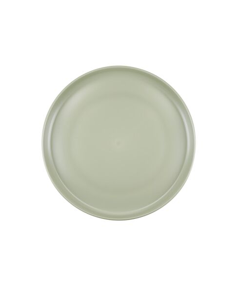 4 Assiettes à dessert creuses en plastique recyclé Summer blanches - D.20 cm