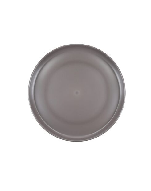 4 Assiettes à dessert creuses en plastique recyclé Summer blanches - D.20 cm