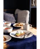 2 Sets de table rectangulaires en jute bleu marine - 45 x 35 cm
