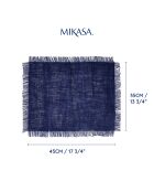 2 Sets de table rectangulaires en jute bleu marine - 45 x 35 cm