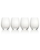 4 Verres à vin Julie sans pied transparentes - 58 cl