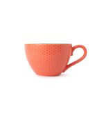 Mug en grès motifs floraux gris, tasse à motif pour thé et café - 330 ml