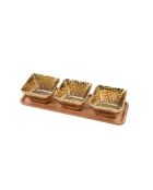 Set di 4 servizi Gold Millennium Gold