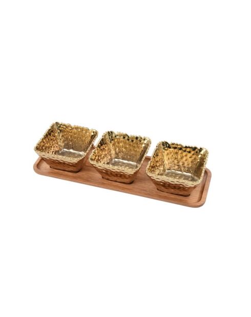 Set di 4 servizi Gold Millennium Gold