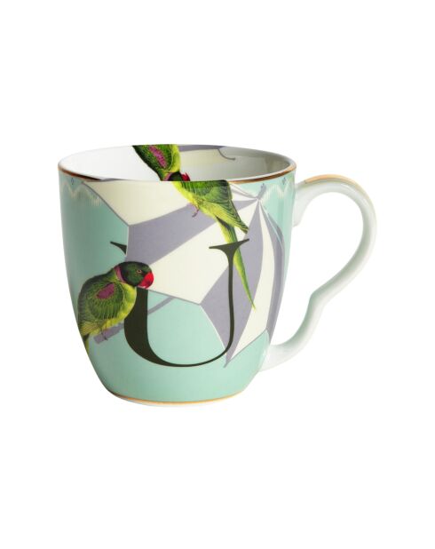 Tasse alphabet U multicolore - 400 ml