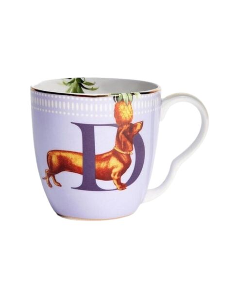 Tazza multicolore con alfabeto - 400 ml