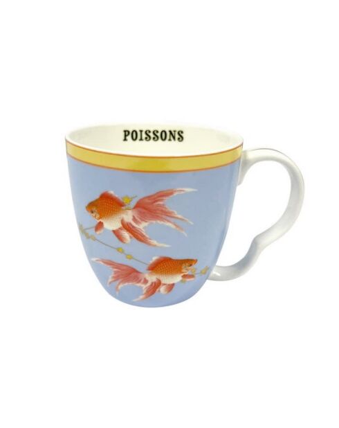 Mug large poissons multicolore - 400ml