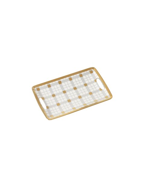 Veelkleurig dienblad For Holidays klein - D.30,5x19,1cm