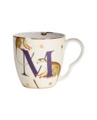 Mehrfarbiger Becher mit dem Alphabet M, 400 ml