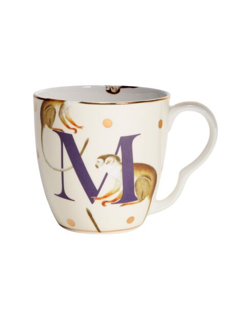 Tasse alphabet M multicolore - 400 ml