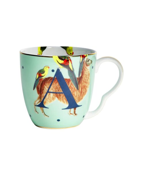 Tazza multicolore con alfabeto - 400 ml