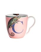 Mehrfarbiger Becher mit dem Alphabet C, 400 ml