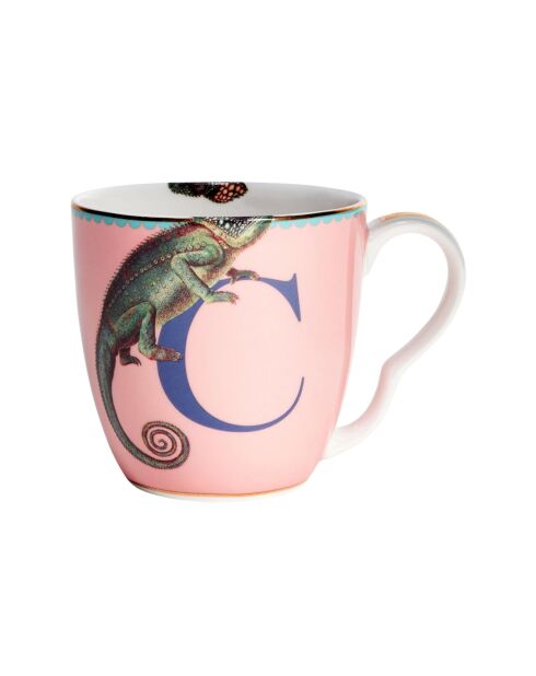 Tazza multicolore con alfabeto C - 400 ml