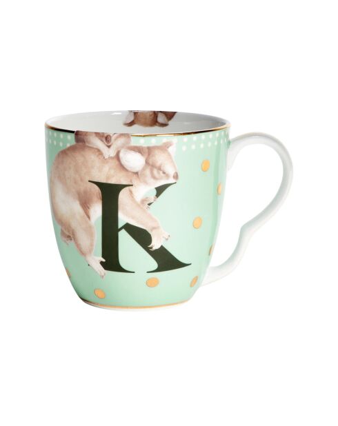 Tazza multicolore Alphabet K - 400ml