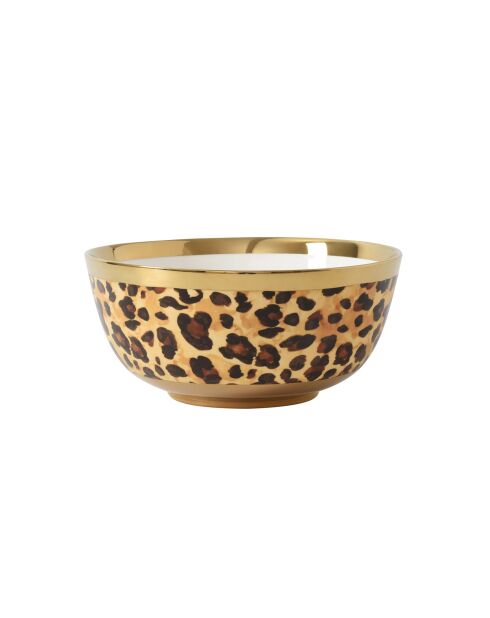 Grande ciotola multicolore con stampa animalier - 22,2x22,2x10,2 cm