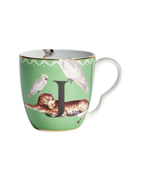 Tazza multicolore Alphabet J - 400 ml