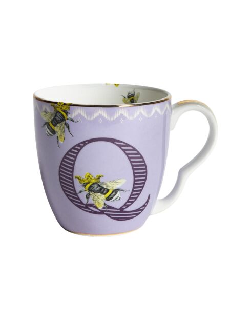 Tasse alphabet Q multicolore - 400 ml