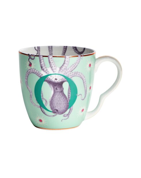 Mug alphabet O multicolore - 400 ml