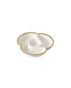 Serveur 4 sections golden salerno blanc et doré