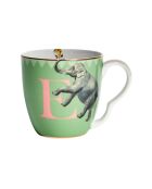Tazza multicolore Alphabet E - 400 ml