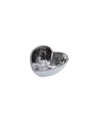 3 ciotole Love Is In The Air a forma di cuore argentate - 14x14,6x6,4 cm