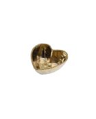 3 ciotole a forma di cuore dorate Love Is In The Air - 14x14,6x6,4 cm