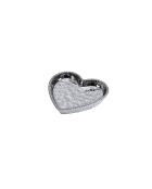 4 piatti a forma di cuore in argento Love Is In The Air - D.17,8 cm