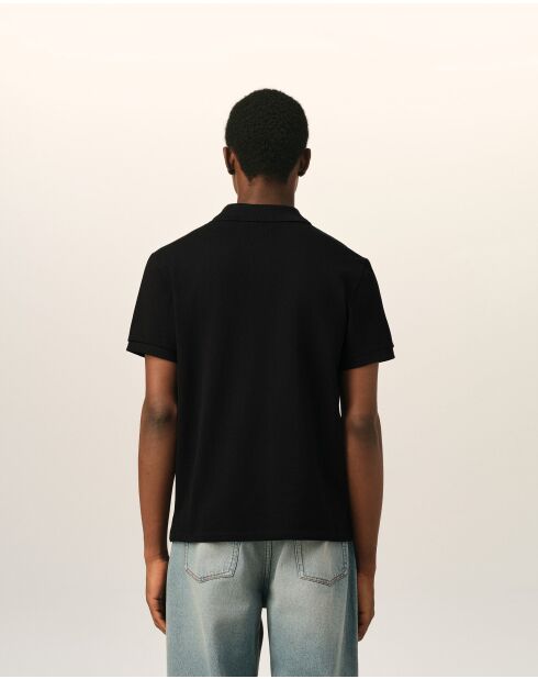 Polo en coton Ami de Cœur noir