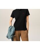 Polo en coton Ami de Cœur noir