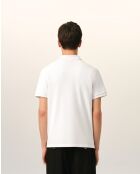 Polo en coton Ami de Cœur blanc rouge