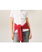 Polo en coton Ami de Cœur blanc rouge