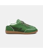 Grüne Sneakers Delta aus veganem Wildleder